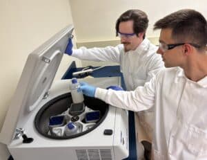 Photo Charlie Leland and Noah Ford, Apprenticeship Participants